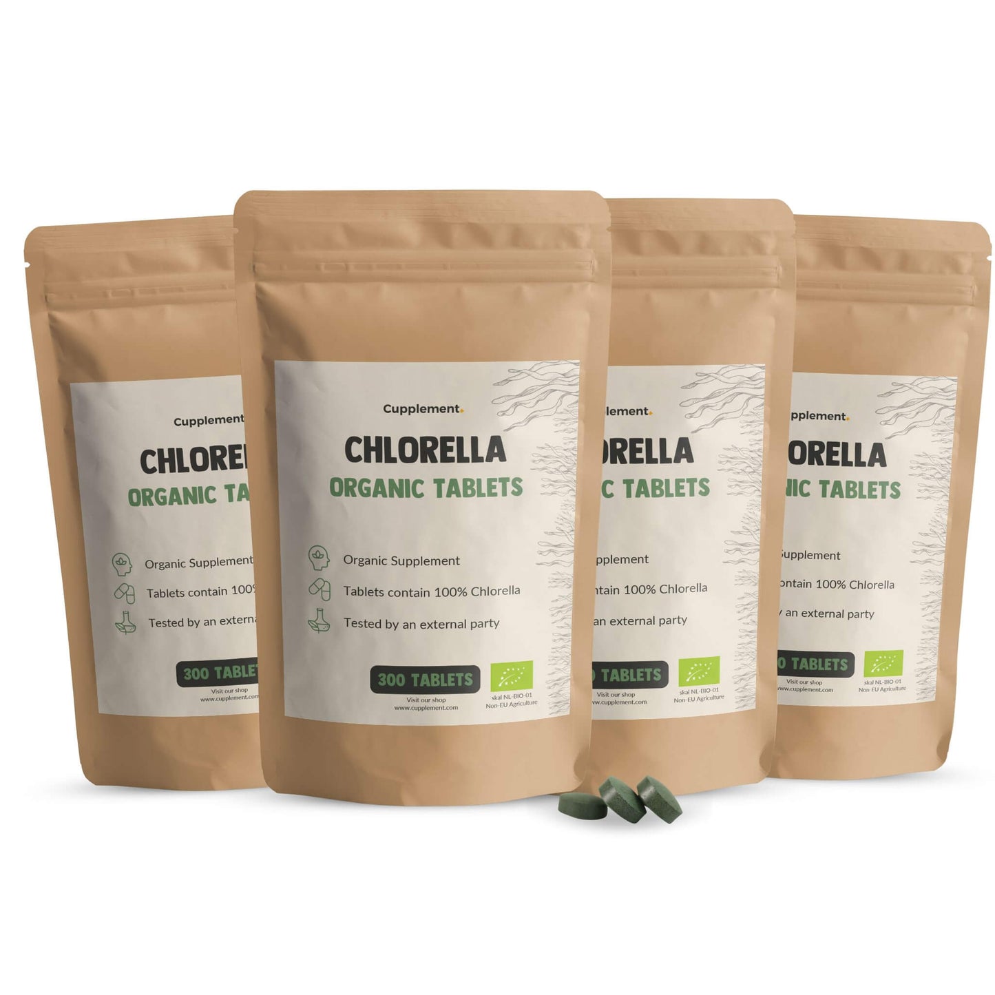 Biologische Chlorella tabletten goyu superfood supplement