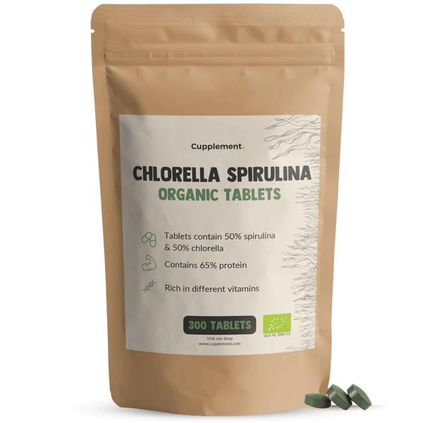 Chlorella Spirulina Tabletten Organic Cupplement Superfoods Supplement