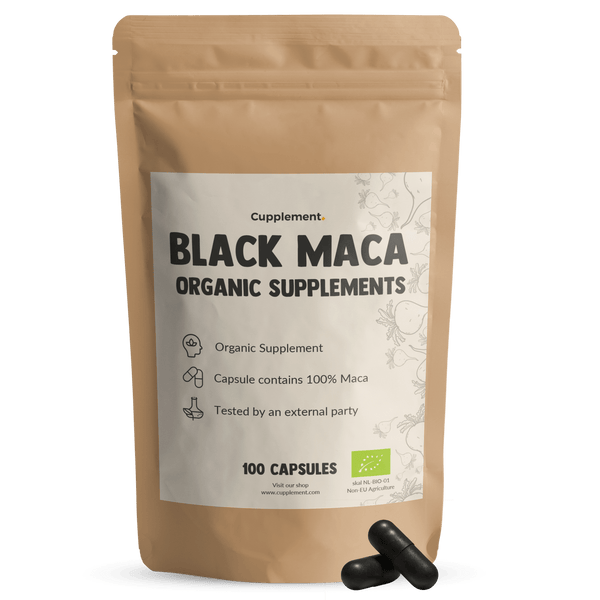 Black Maca Capsules 500mg Organic
