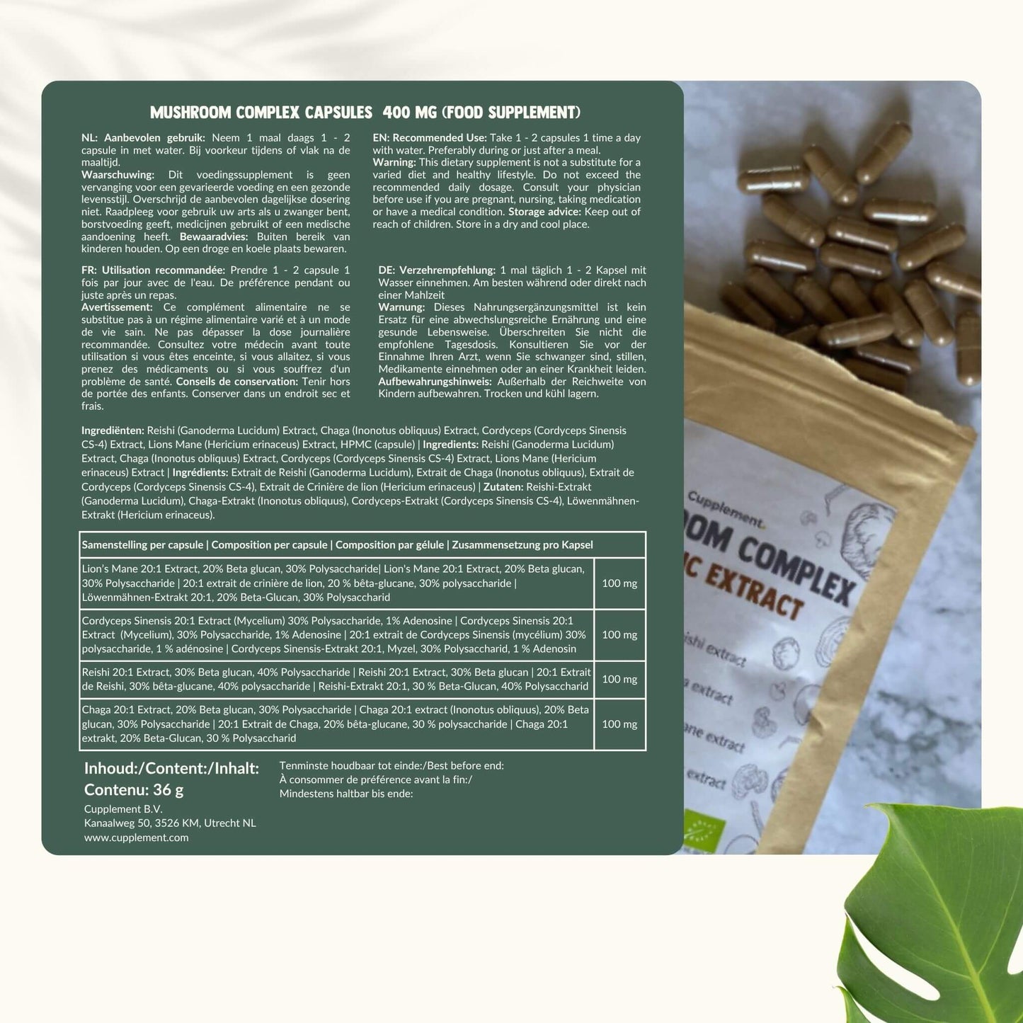 Pilz Complex Kapseln 400 mg