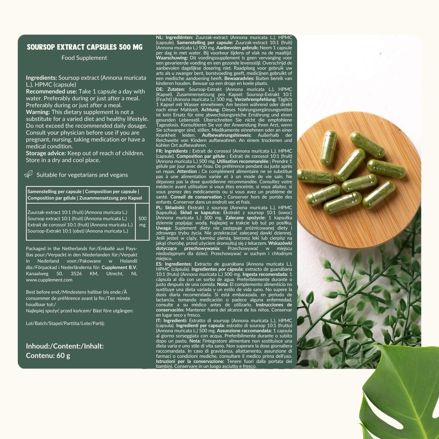 Soursop Extract Capsules 500mg