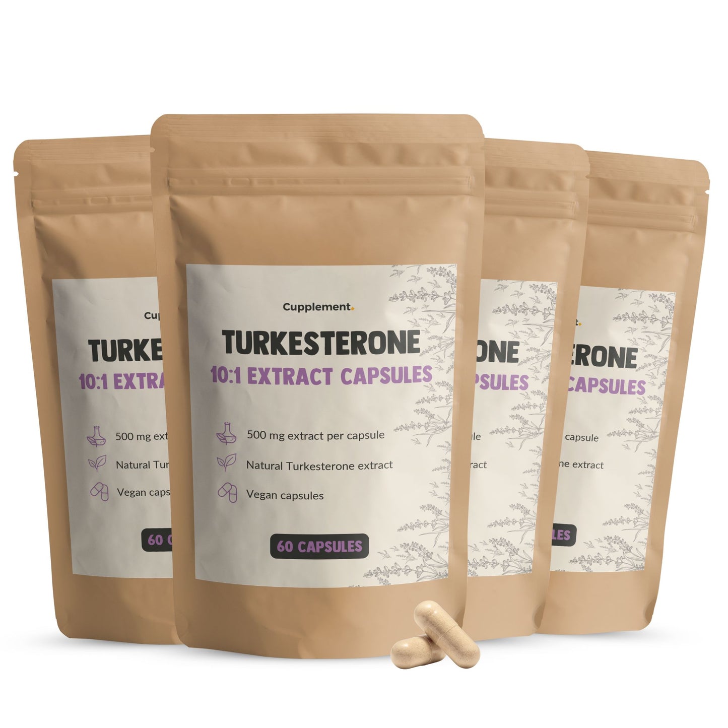 Turkesterone Capsules 500 mg