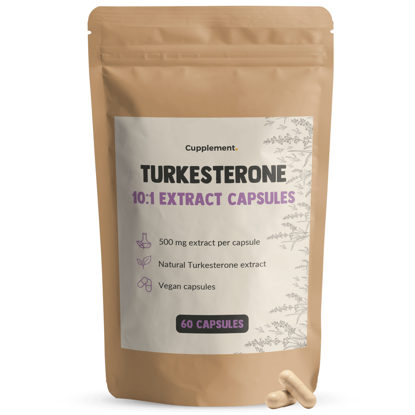 Turkesterone Capsules 500 mg