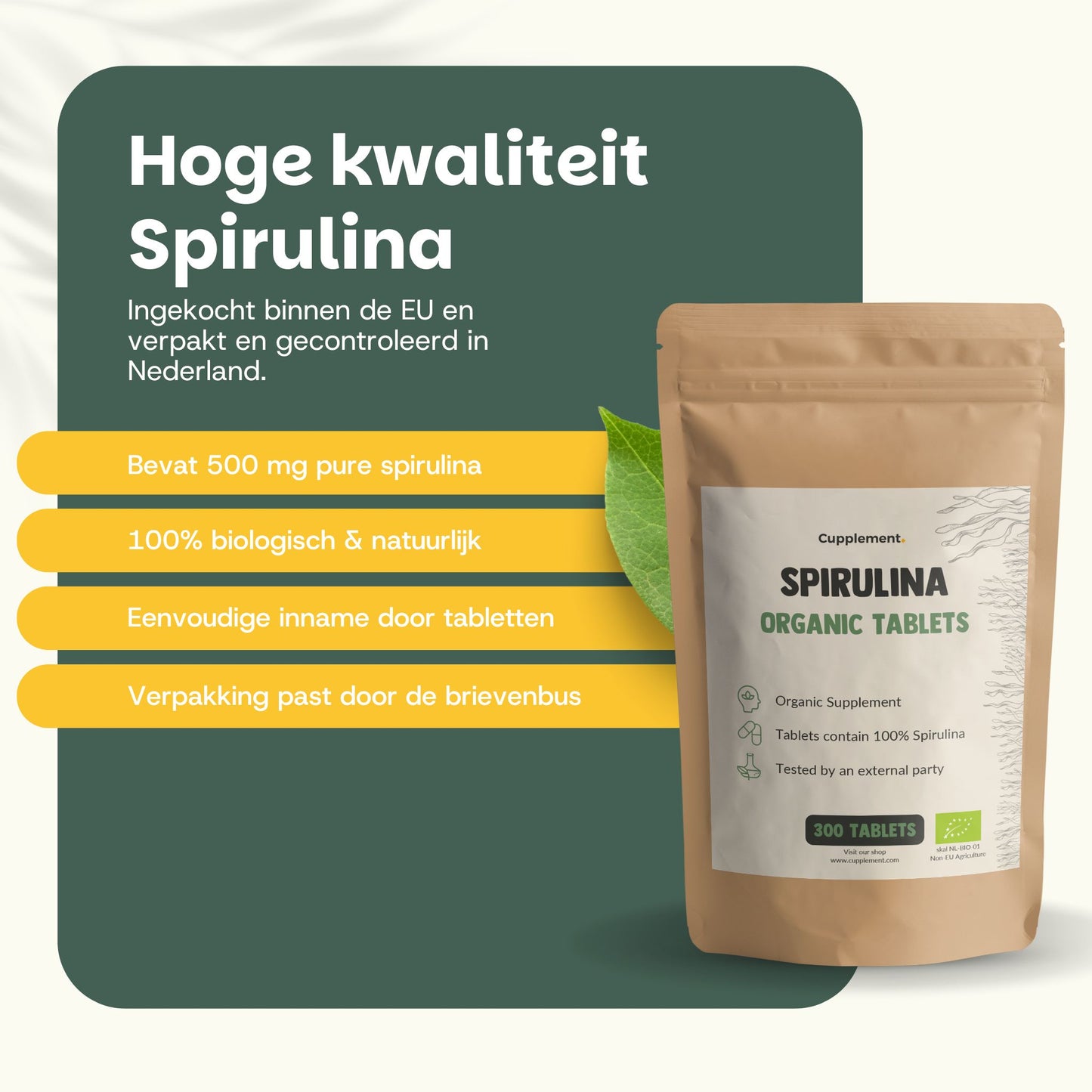 Spirulina Tabletten 500 mg Biologisch