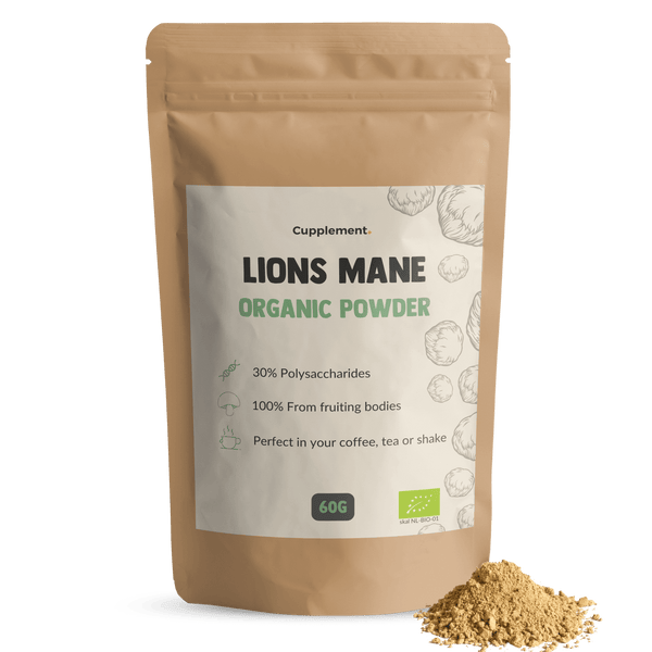 Lions Mane Powder Organic Cupplement Superfood Supplement Mushroom