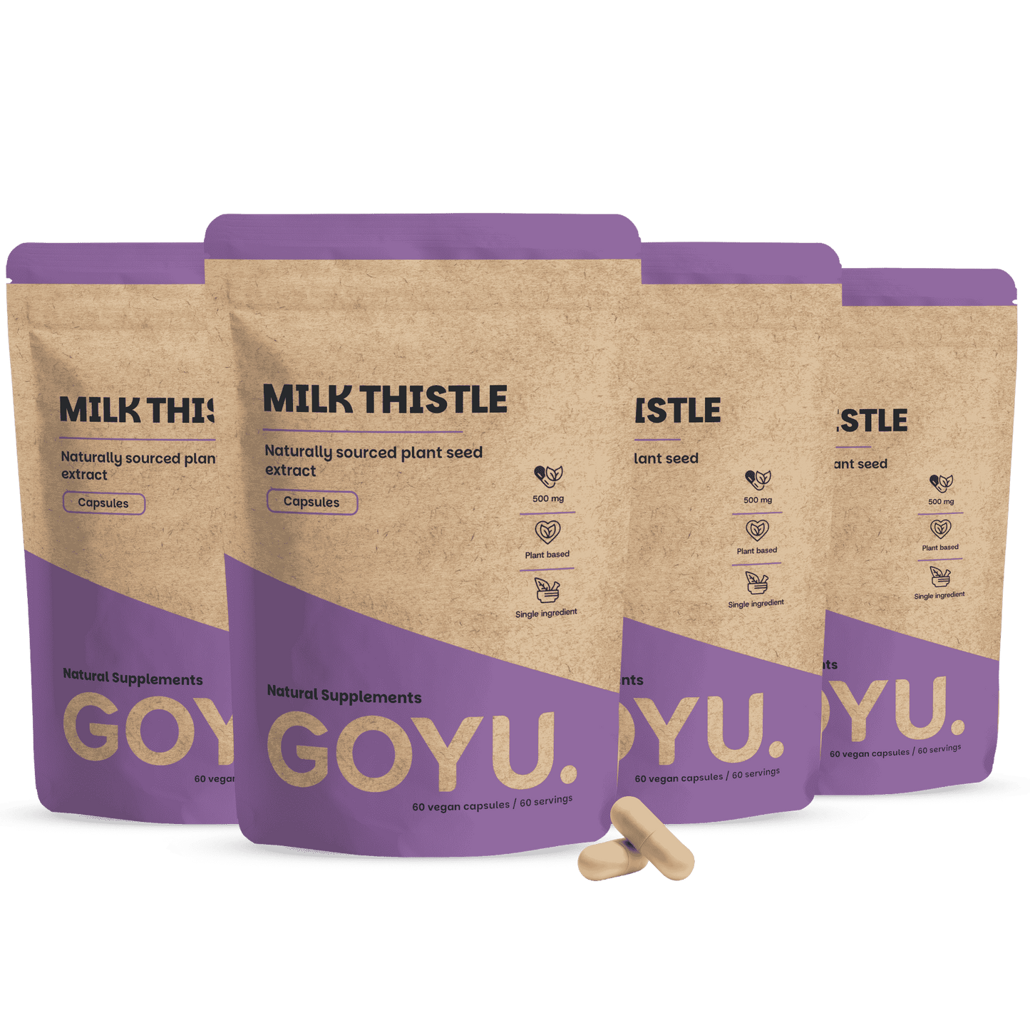 Milk Thistle Extract 500 mg capsules