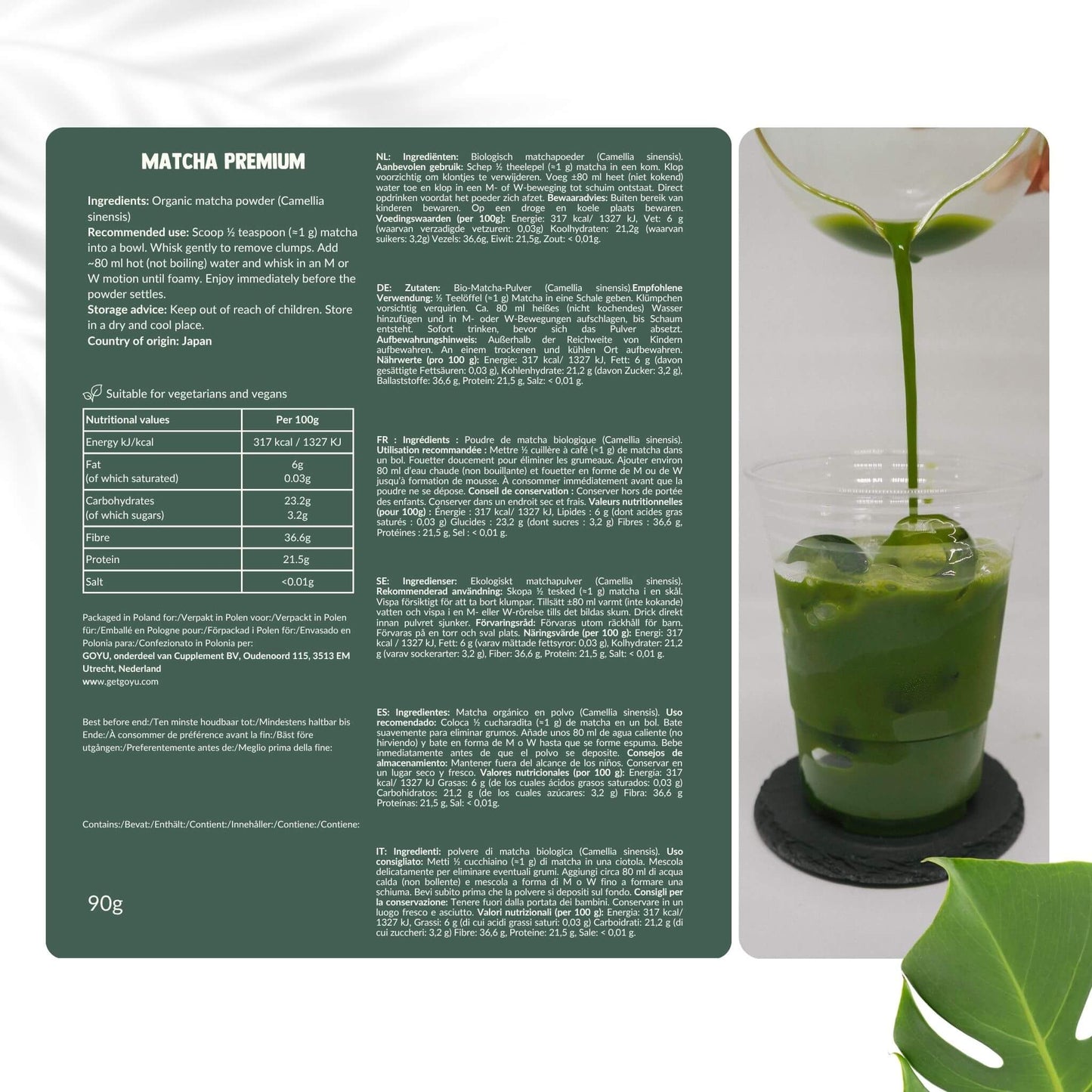 Matcha Tea Powder Premium Organic