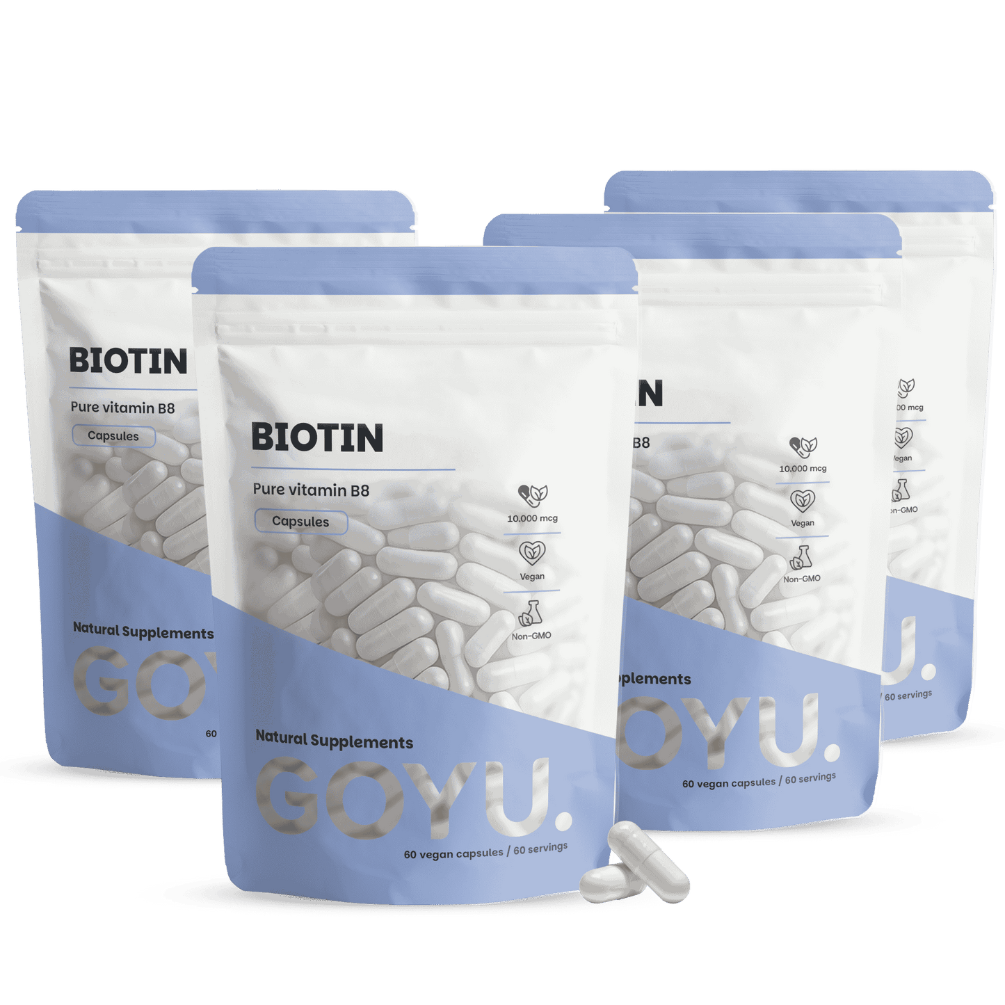 Biotin (Vitamin B8) Capsules 10,000 mcg