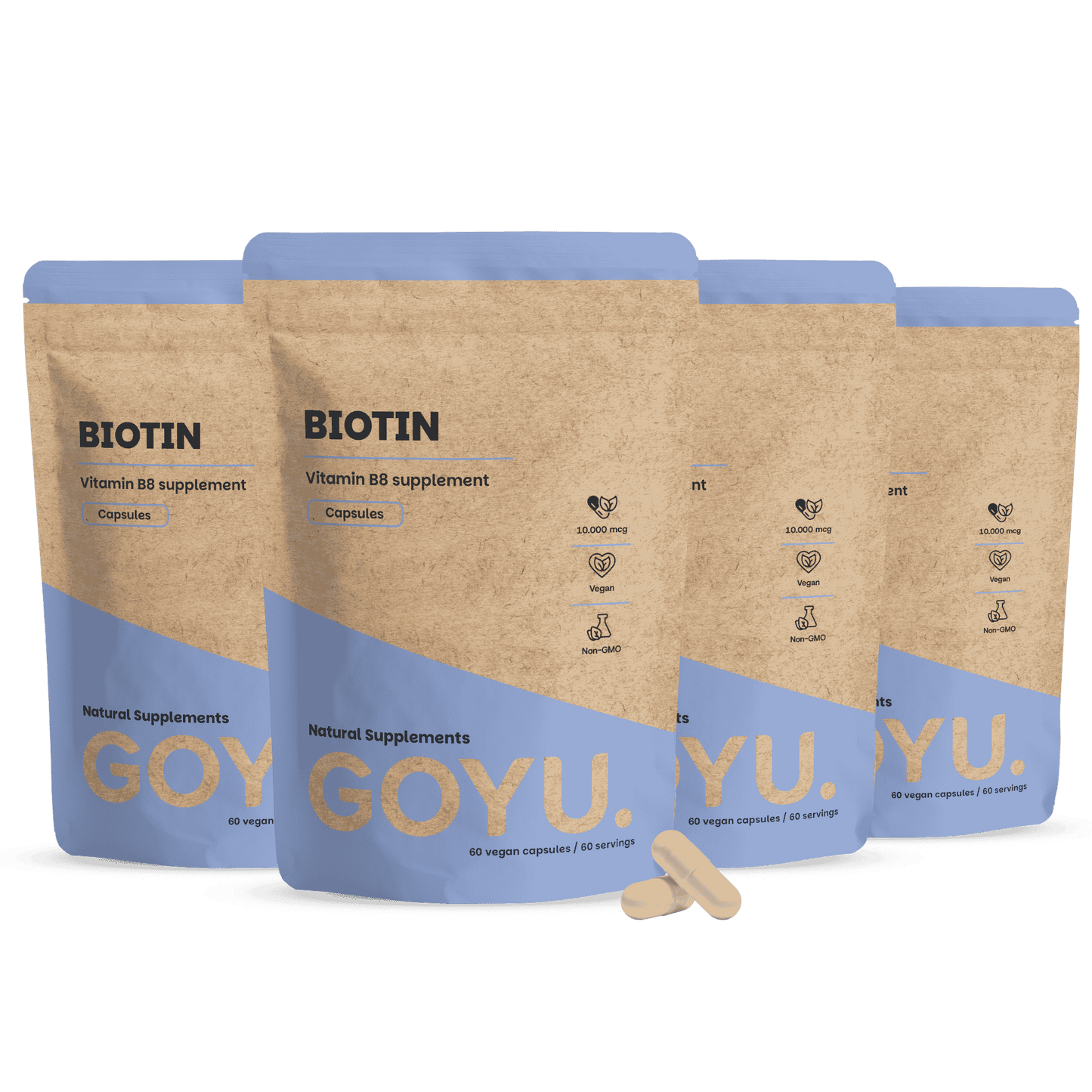 Biotin (Vitamin B8) Capsules 10,000 mcg