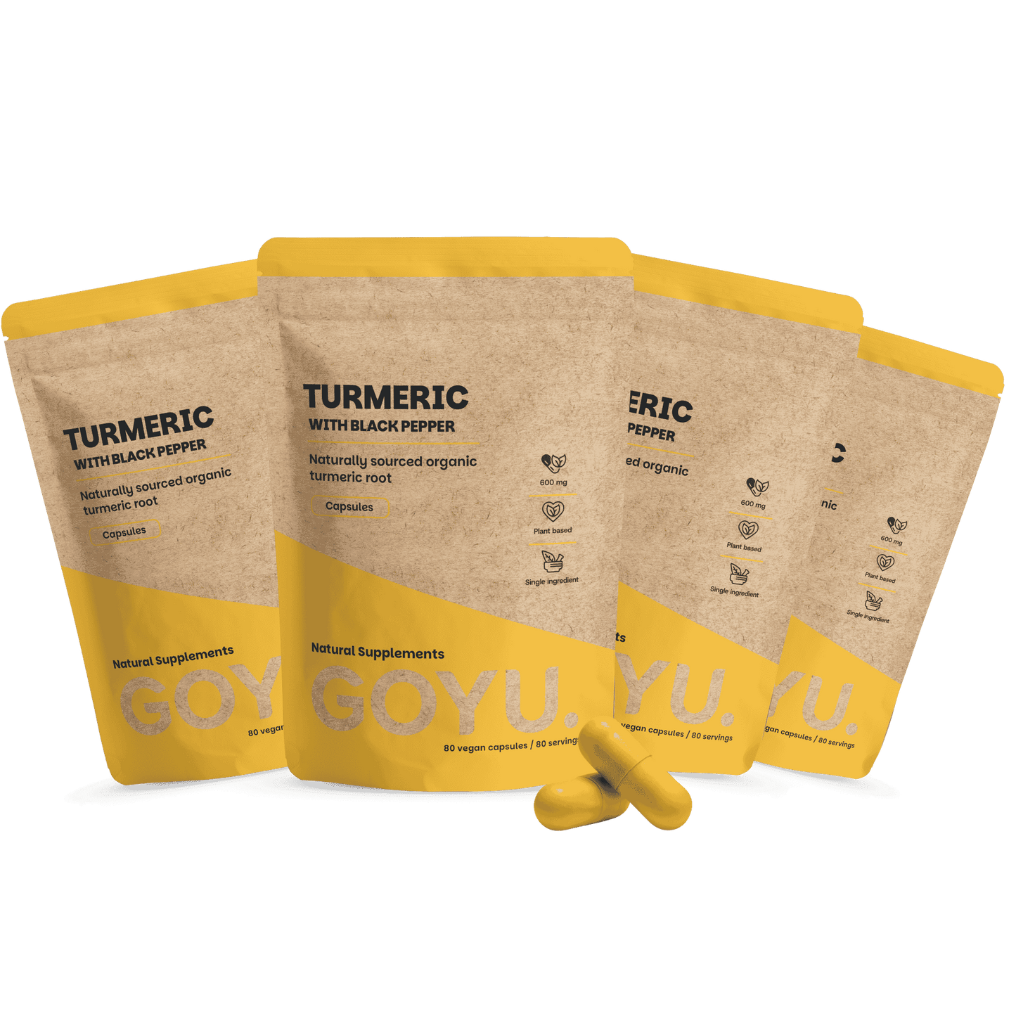 Kurkuma Capsules 600 mg Biologisch