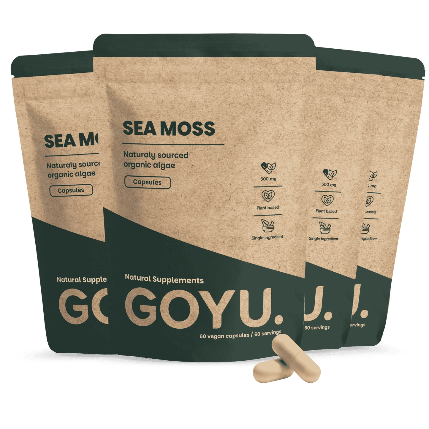 Sea Moss Capsules 500 mg Biologisch