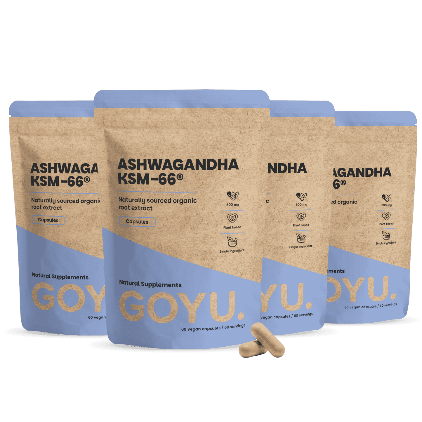 Ashwagandha KSM-66 Kapseln 500 mg BIO