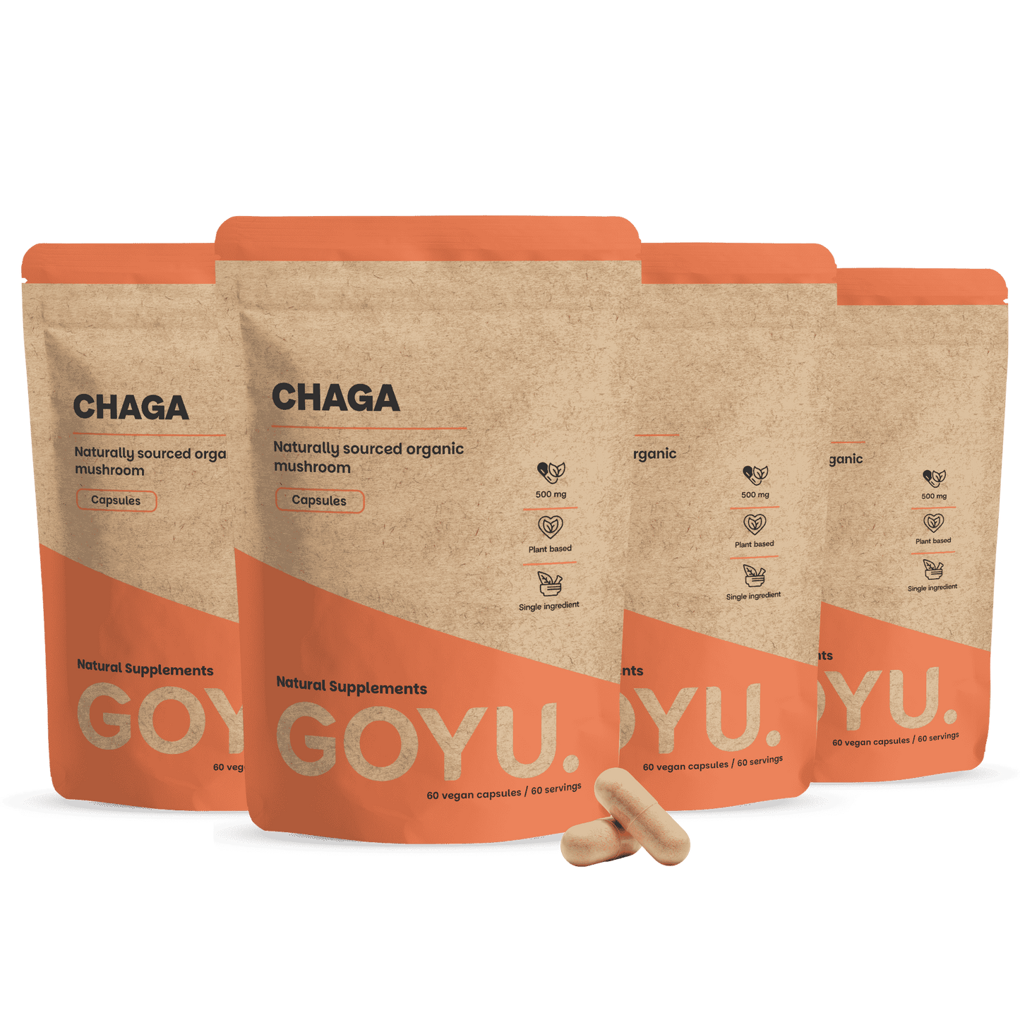 Chaga Kapseln 500 mg Biologisch