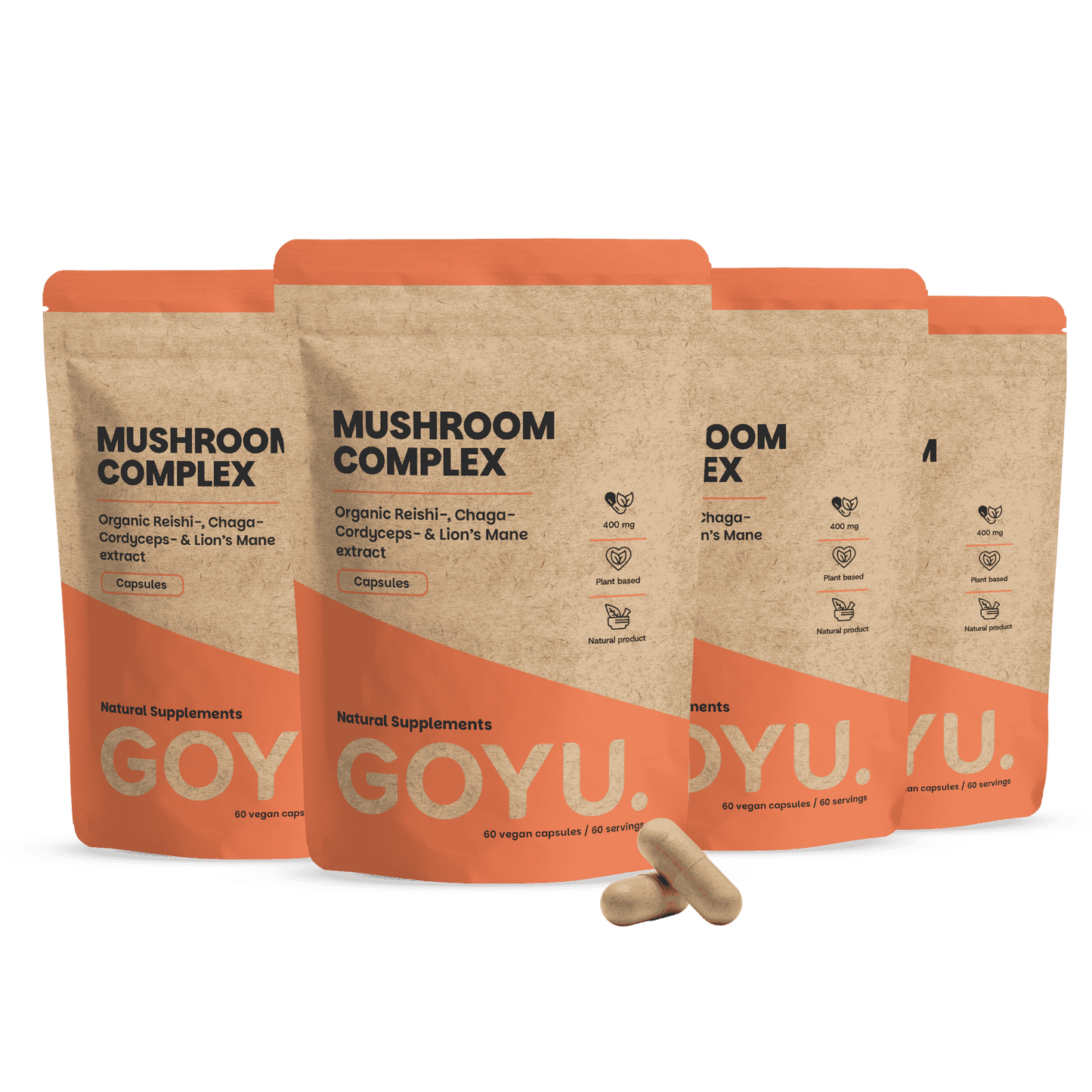 Paddenstoelen complex Capsules 400 mg BIO
