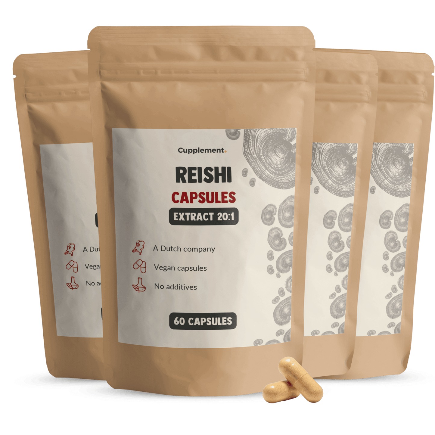 Reishi Extract 400 mg Capsules