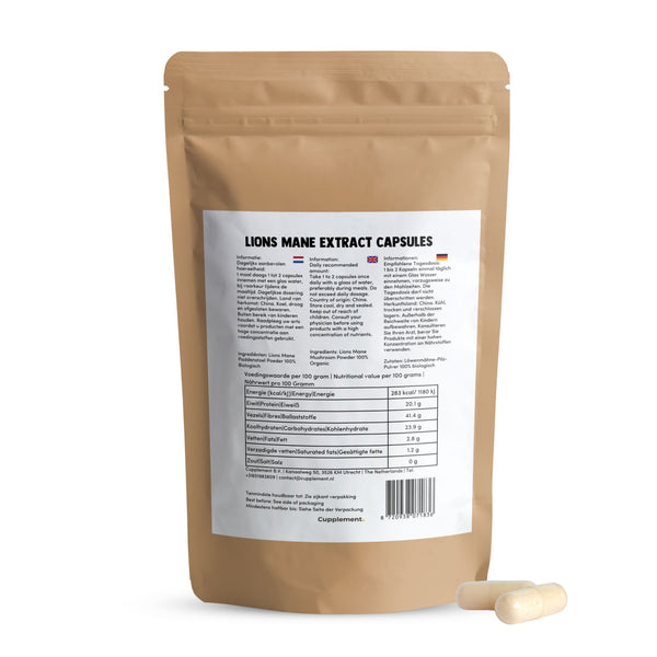Lion's Mane Extract Capsules 400 mg