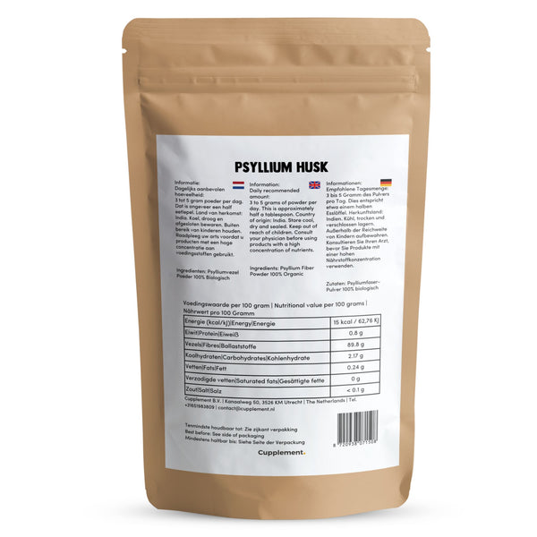 Psyllium Husk Fiber Capsules 500 mg BIO