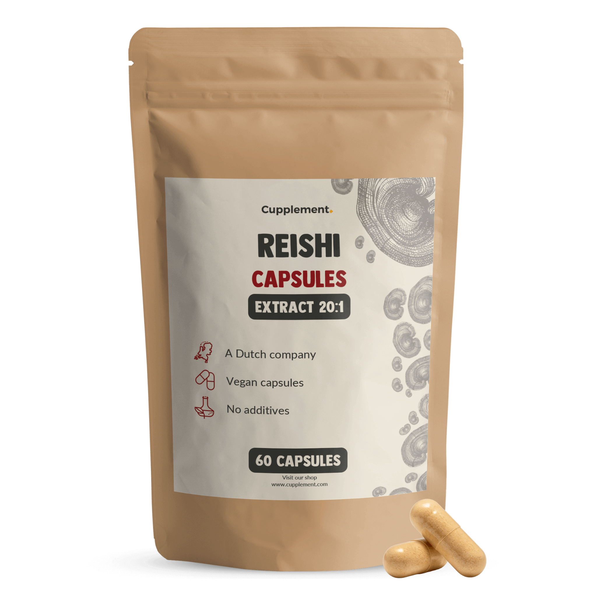 Reishi Extrakt 400 mg Kapseln Bio