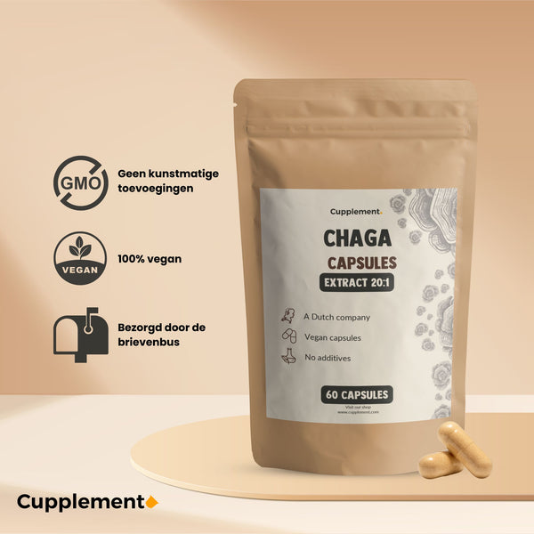 Chaga Extrakt Kapseln 400 mg BIO