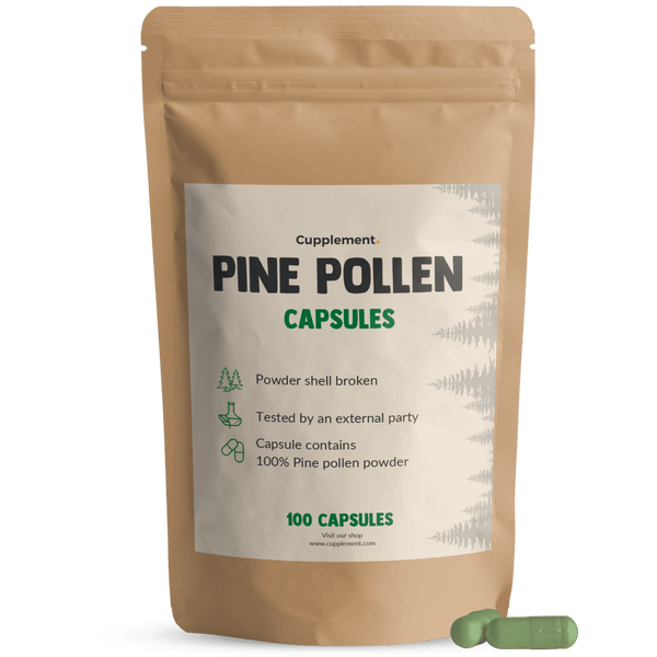 Pine Pollen Capsules Organic Cupplement Superfood Supplement