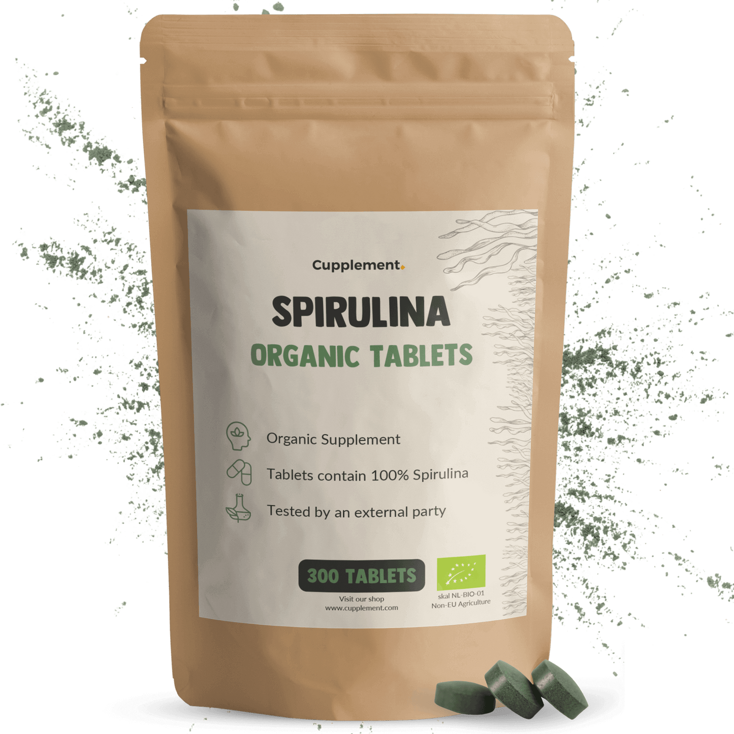 Spirulina tabletten goyu supplement superfood