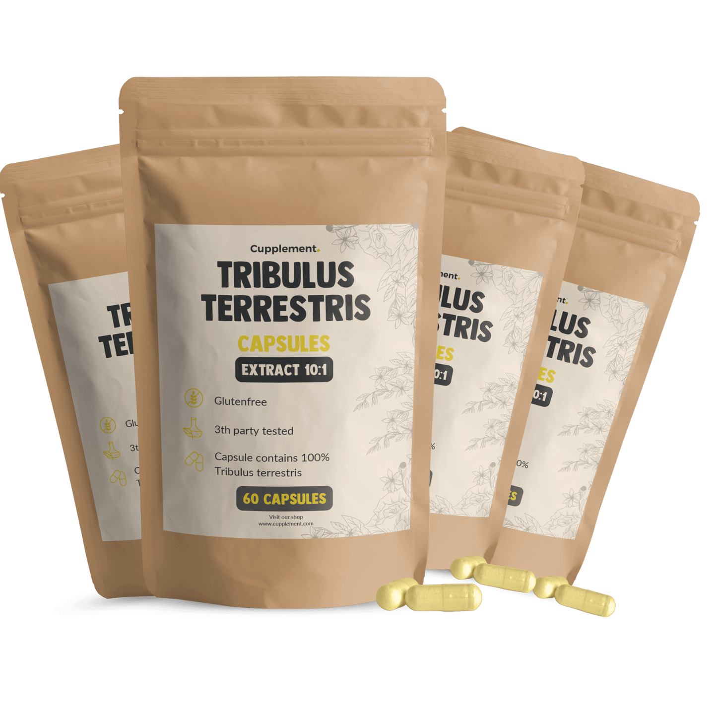 Tribulus Terrestris extract capsules goyu supplement superfood