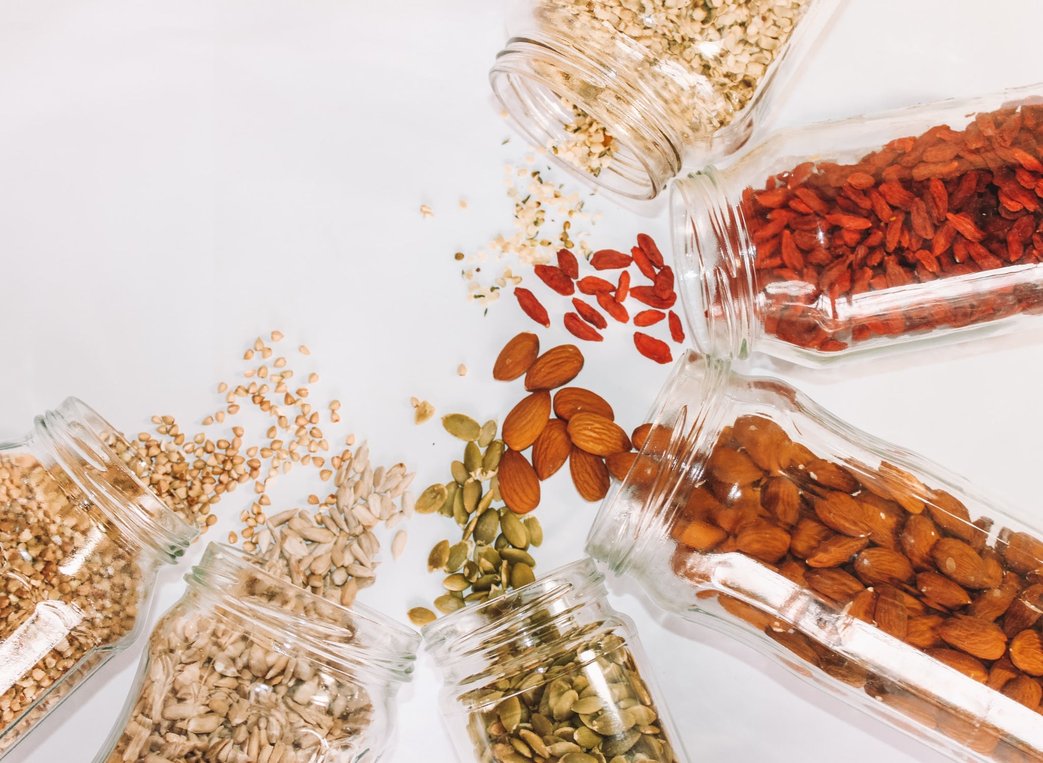 De gezondste/beste superfoods lijst superfoods populairste tarwegras MCT olie kurkuma guarana