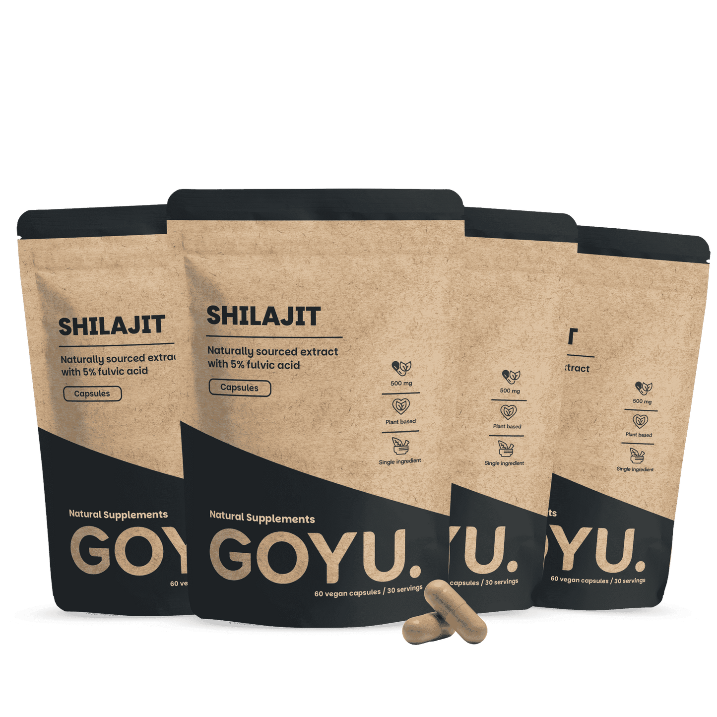 Shilajit Extract Capsules (5% Fulfinezuur) 500 mg