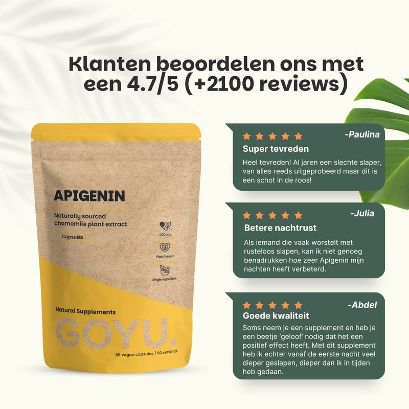 Apigenine extract capsules goyu superfood supplement