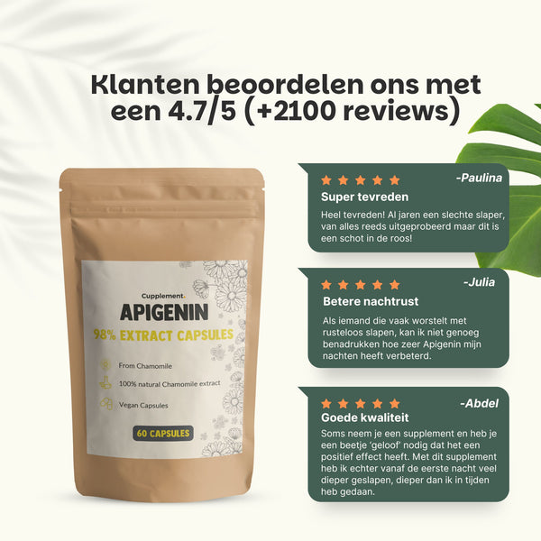 Apigenine extract capsules goyu superfood supplement