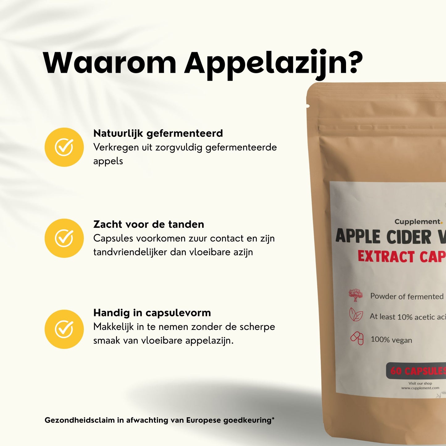 Appelazijn extract capsules goyu superfood supplement