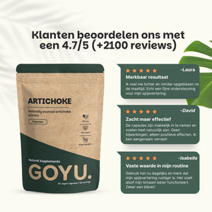 Artisjok extract capsules goyu supplement superfood