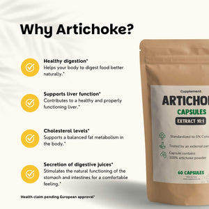 Artichoke extract capsules goyu supplement superfood