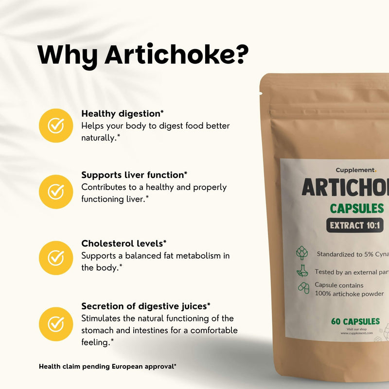 Artichoke extract capsules goyu supplement superfood