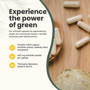 Artichoke extract capsules goyu supplement superfood