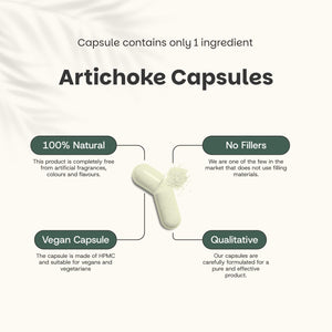 Artichoke extract capsules goyu supplement superfood