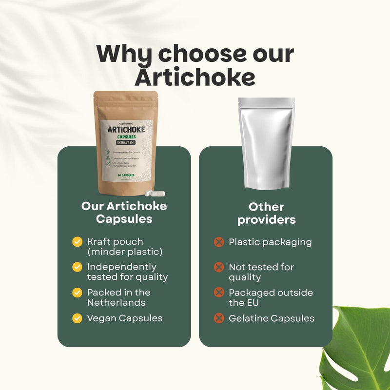 Artichoke extract capsules goyu supplement superfood