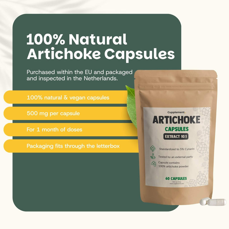 Artichoke extract capsules goyu supplement superfood