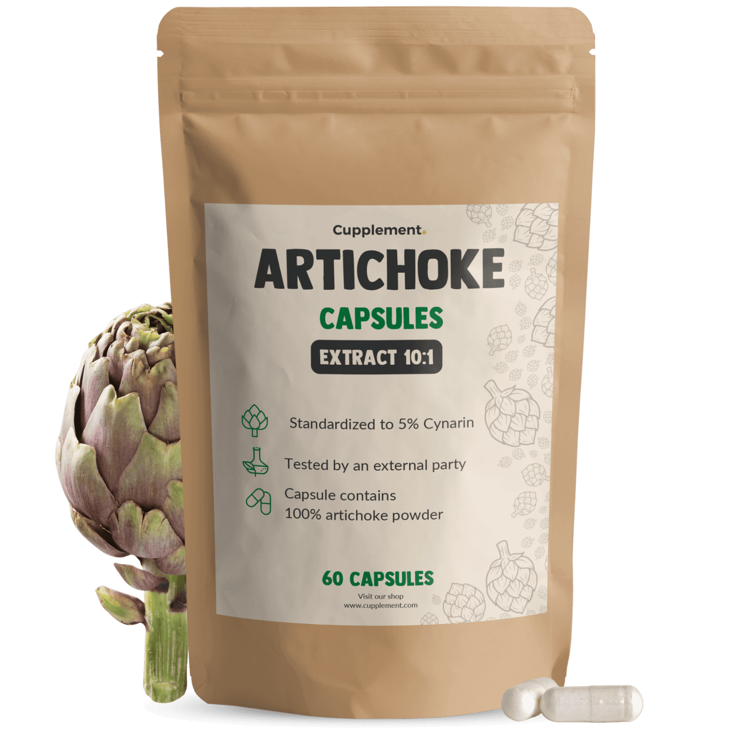 Artisjok extract capsules goyu supplement superfood