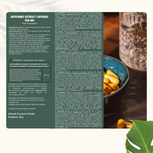 Artisjok extract capsules goyu supplement superfood