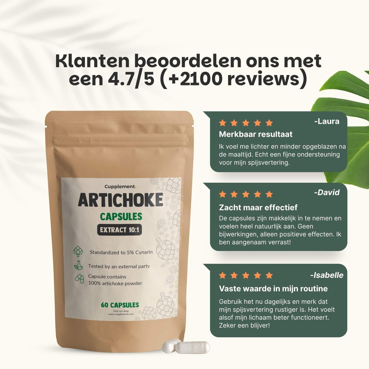 Artisjok extract capsules goyu supplement superfood