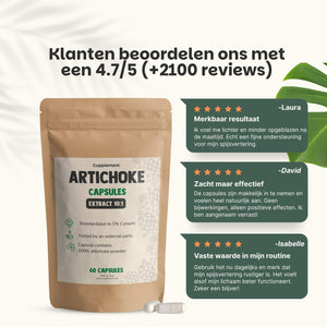 Artisjok extract capsules goyu supplement superfood