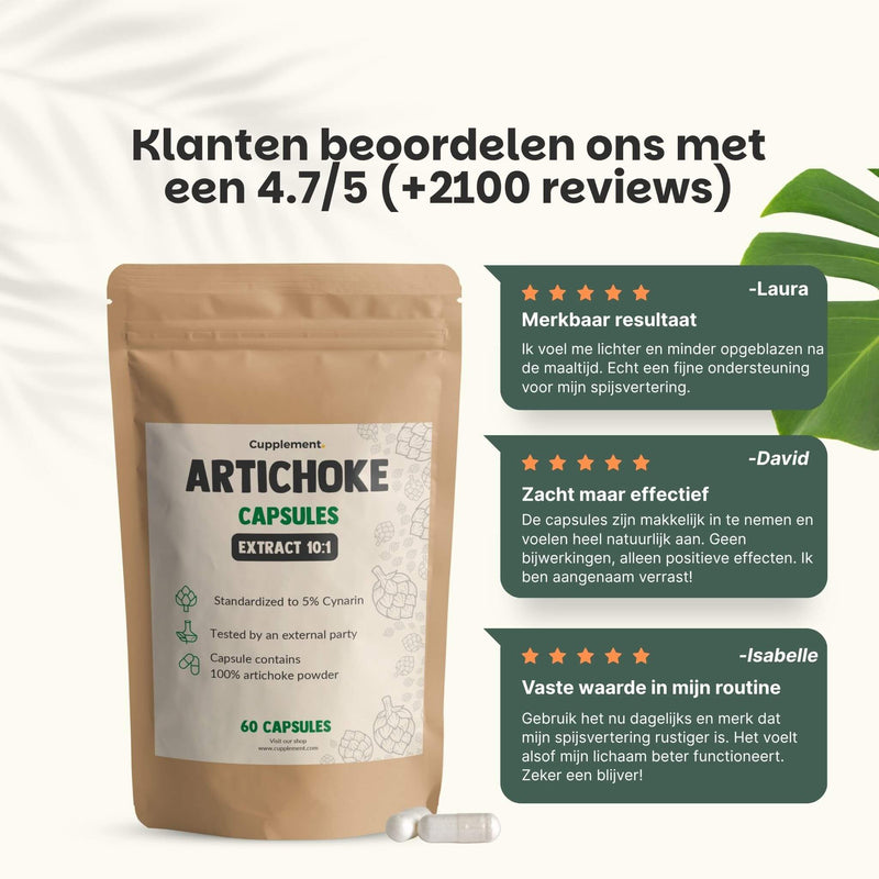 Artisjok extract capsules goyu supplement superfood