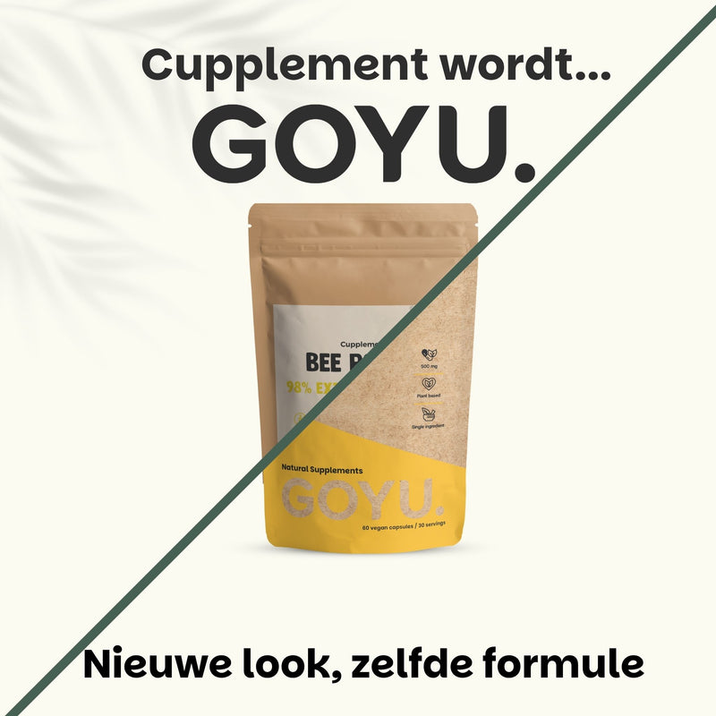 Bijenpollen extract capsules goyu supplement superfood