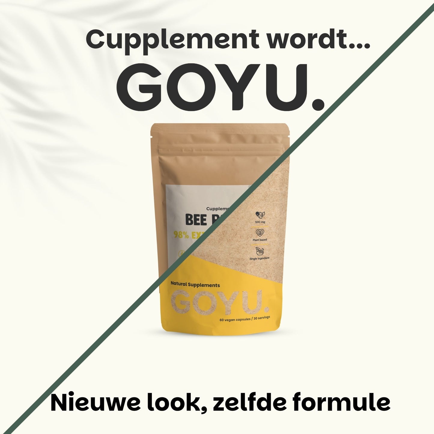 Bijenpollen extract capsules goyu supplement superfood