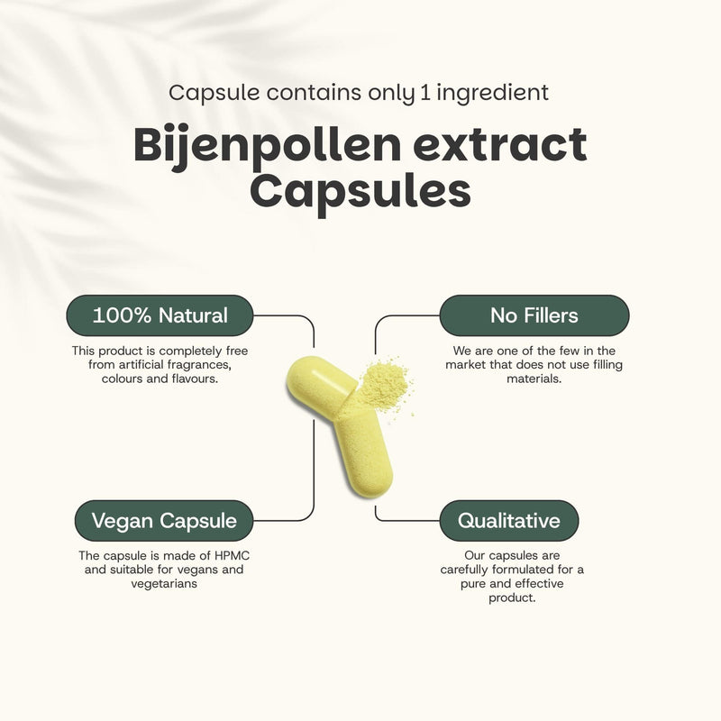 Bee pollen extract capsules goyu supplement superfood