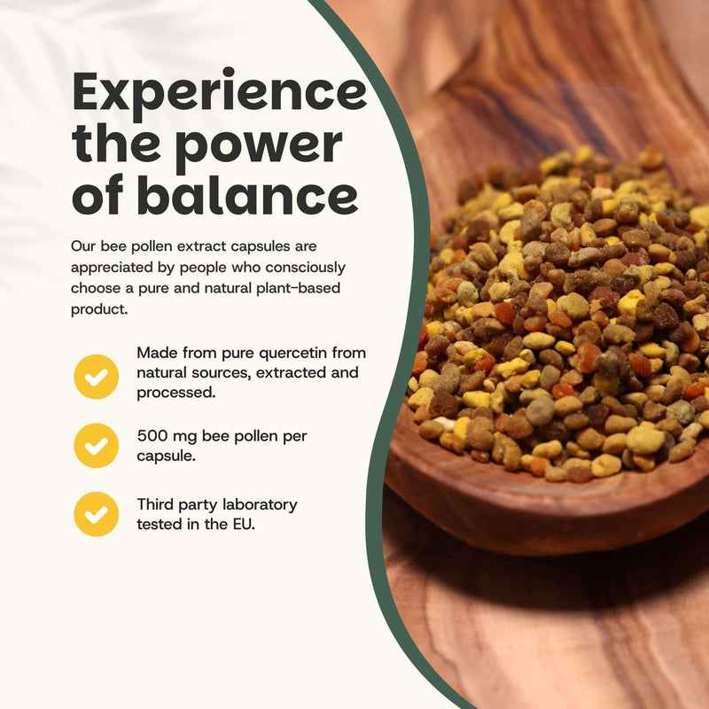 Bee pollen extract capsules goyu supplement superfood