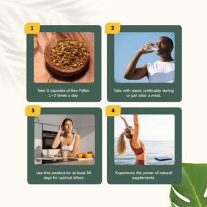 Bee pollen extract capsules goyu supplement superfood