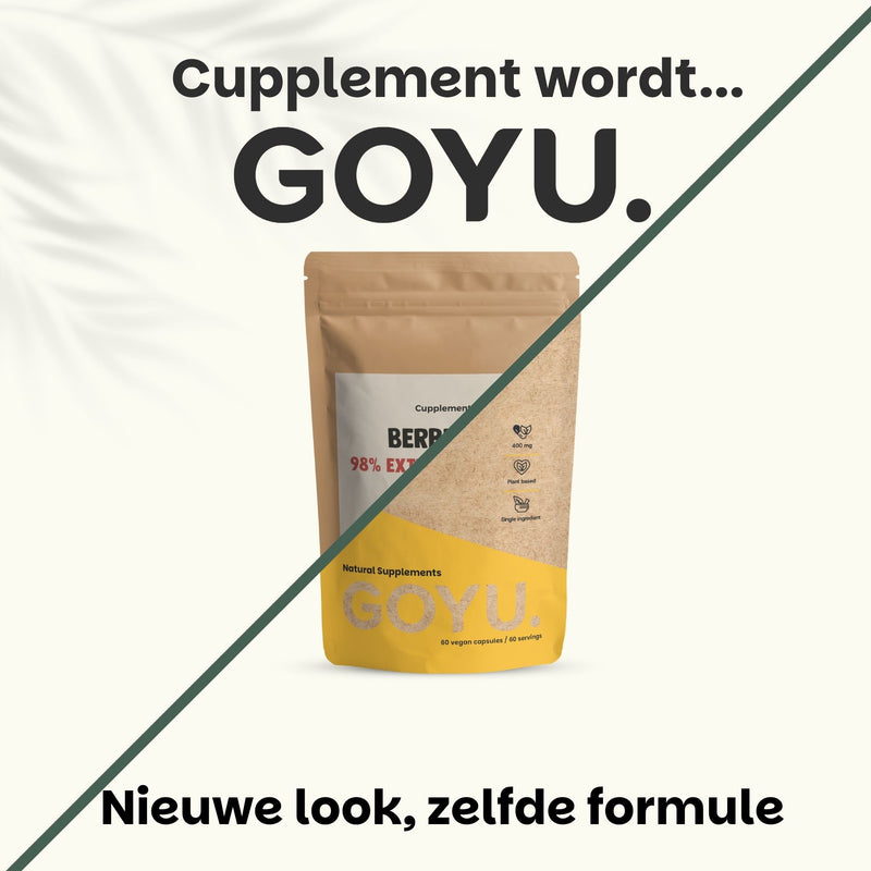 Berberine extract caspules goyu superfood supplement