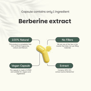 Berberine extract capsules goyu superfood supplement